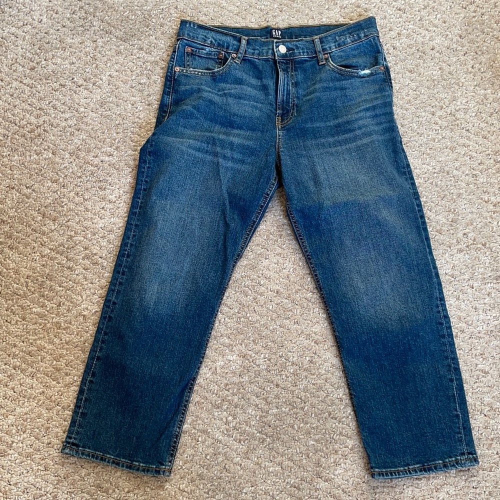 Gap high waisted straight lag jeans